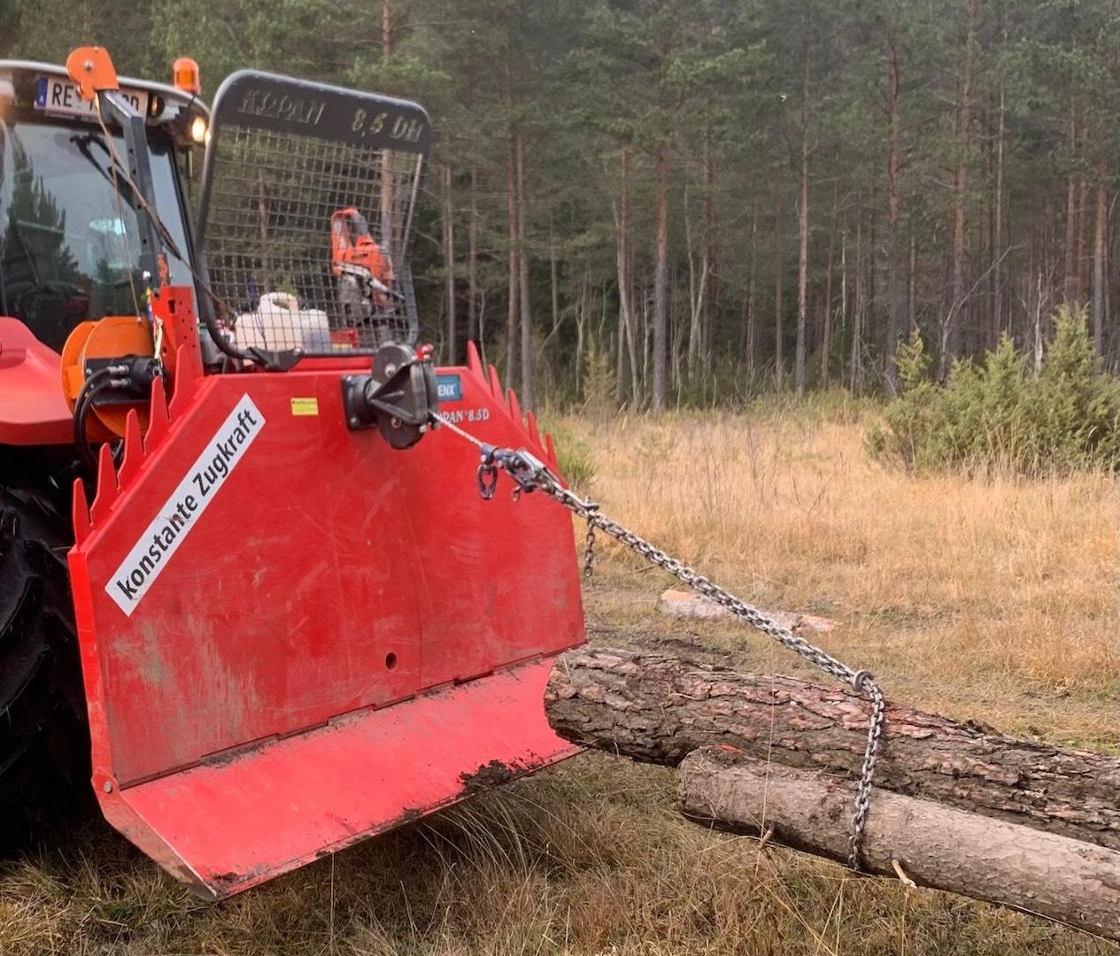 Krpan 8,5 DH Getriebeseilwinde inkl. Hafo