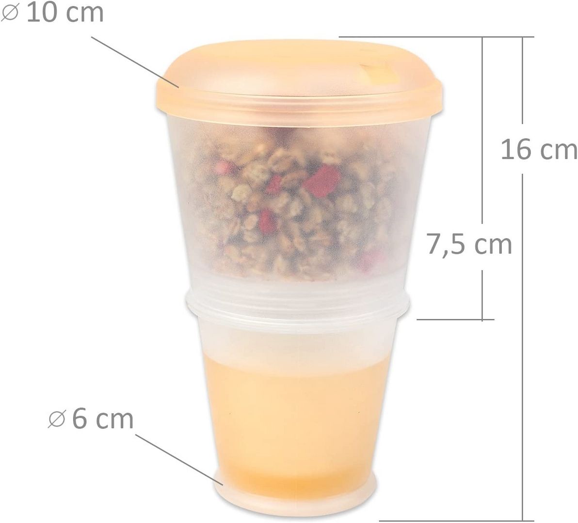 Joghurtbecher  To Go Müsli-To-Go Müslibecher