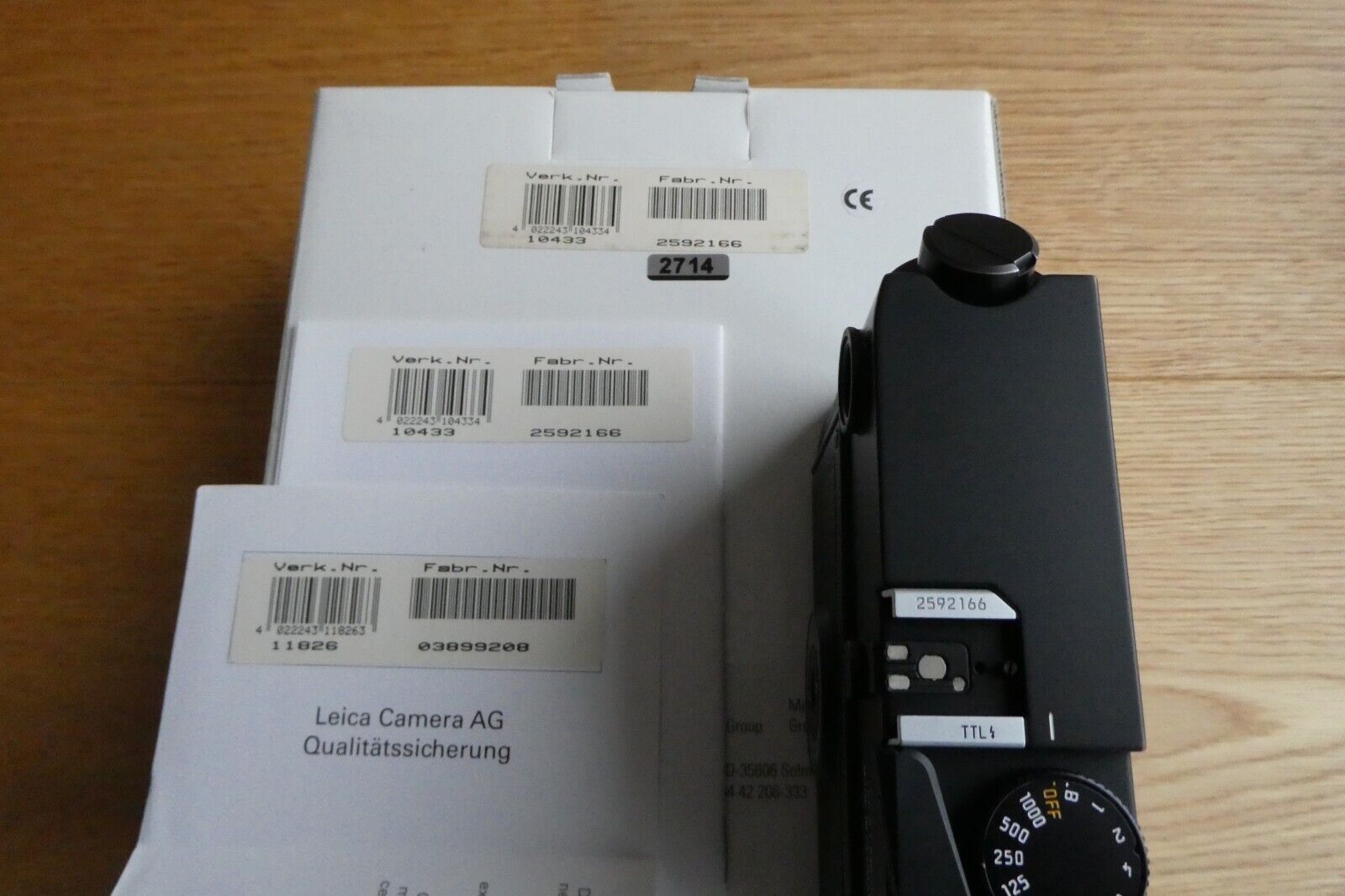 TOP Leica M6 TTL 10433 0.72 in OVP