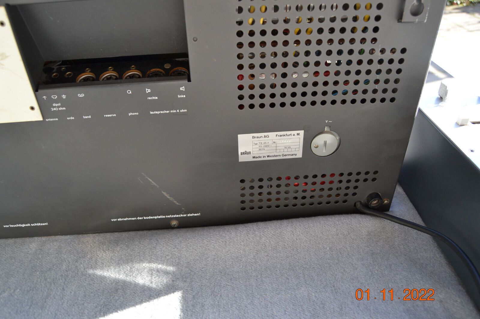 Braun TS 45 Wandanlage