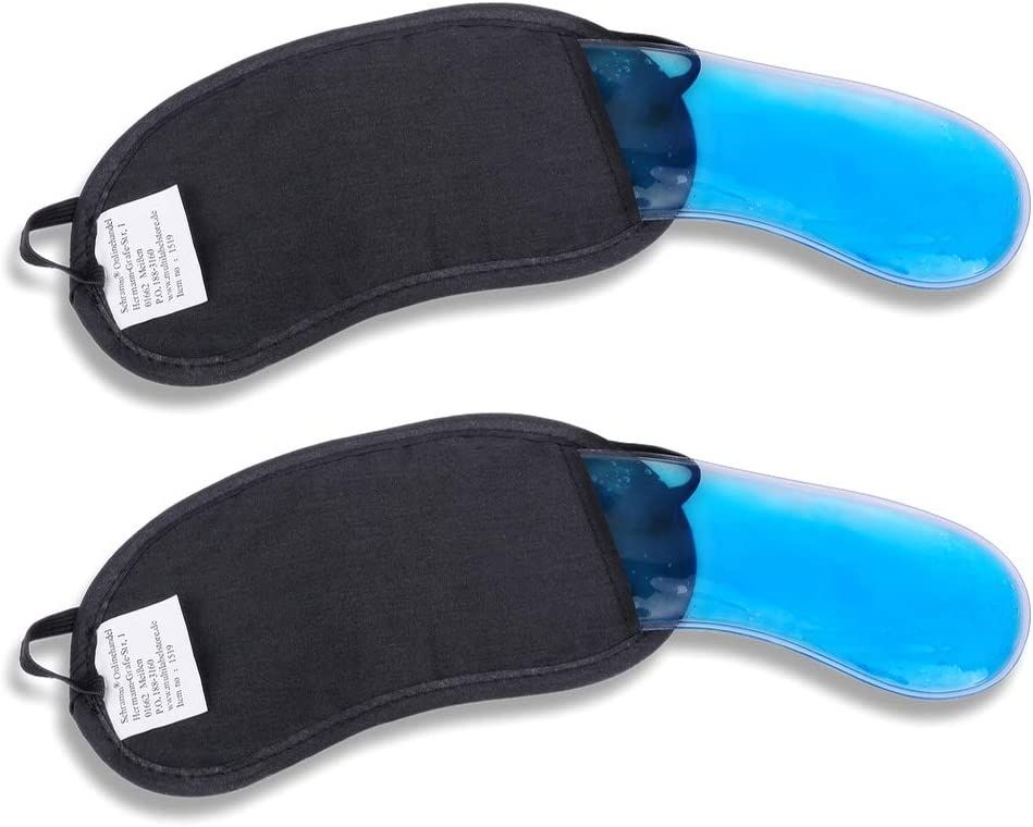 Schlafmasken Kühlbrille mit schwarzem Bezug!