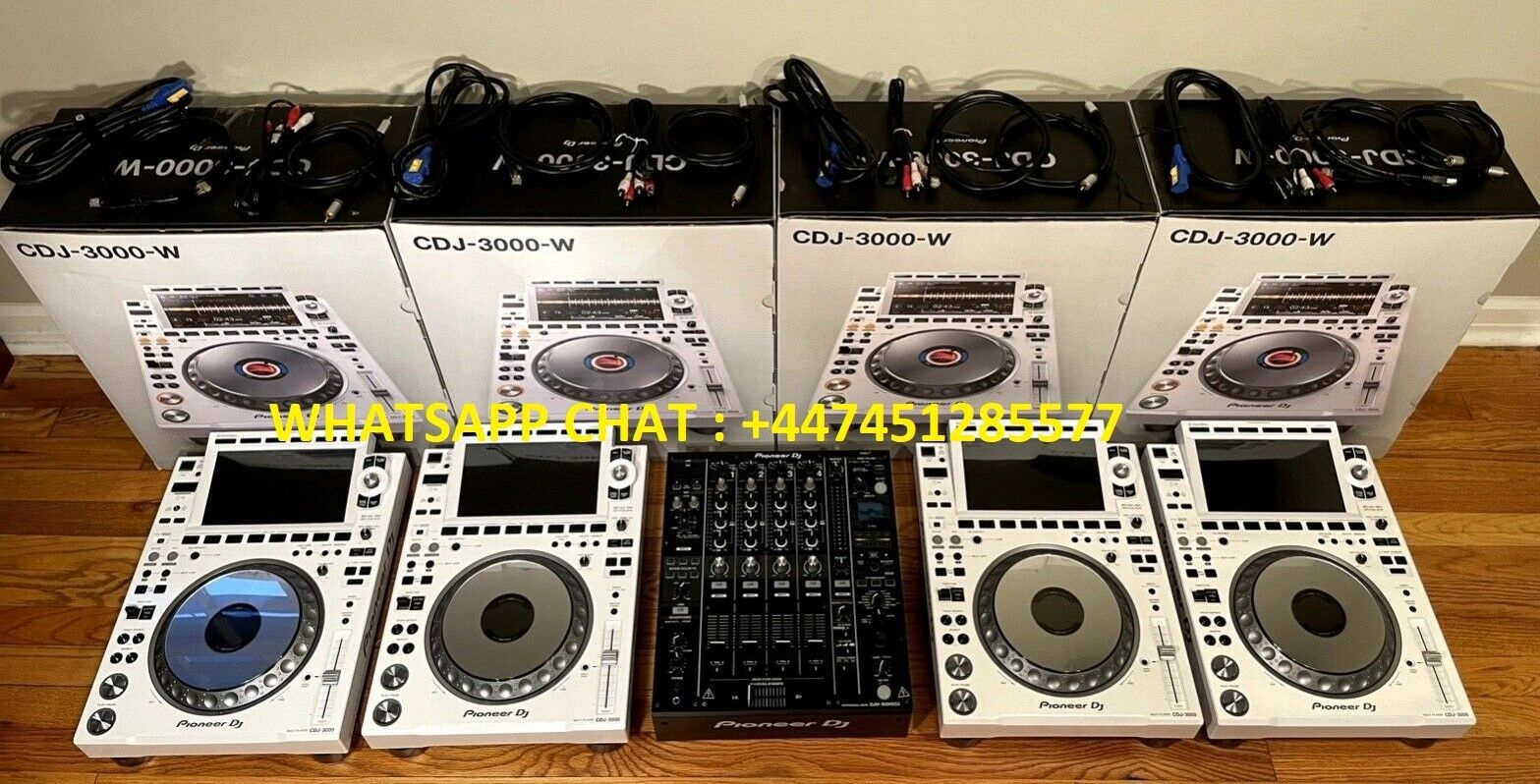 Pioneer CDJ-3000, Pioneer CDJ 2000NXS2, Pioneer DJM 900NXS2, Pioneer DJ DJM-V10 DJ Mixer