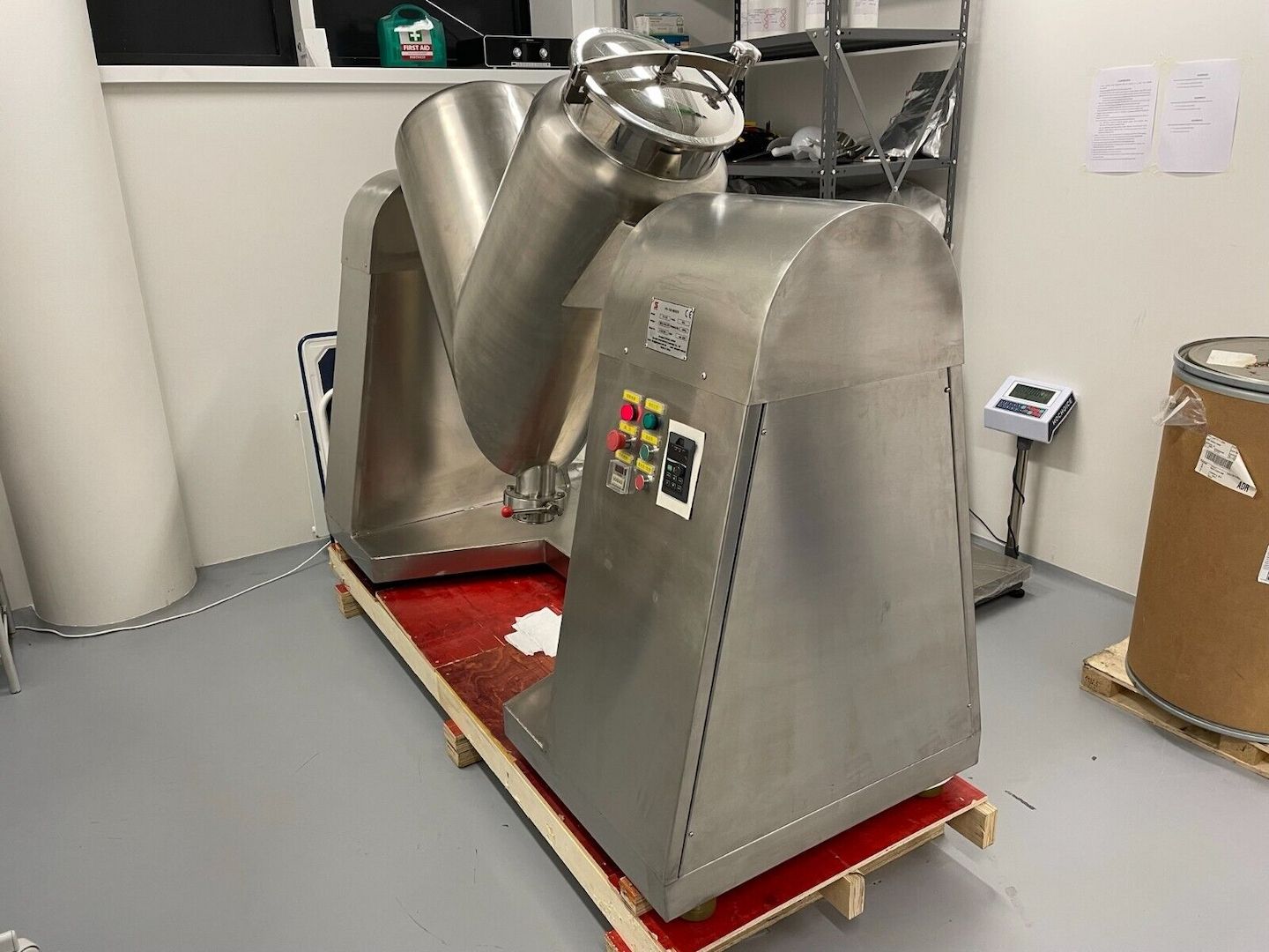 200 Liter Edelstahl Pulver Mischer - V Typ Lebensmittel Freifallmischer - im EU