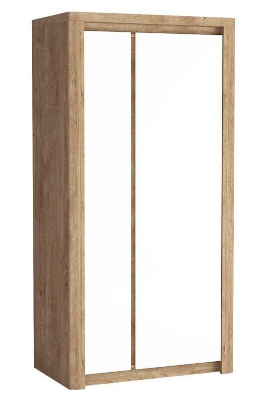 Kleiderschrank LIVINIO L-1 zweitürig geräumig Breite 98cm