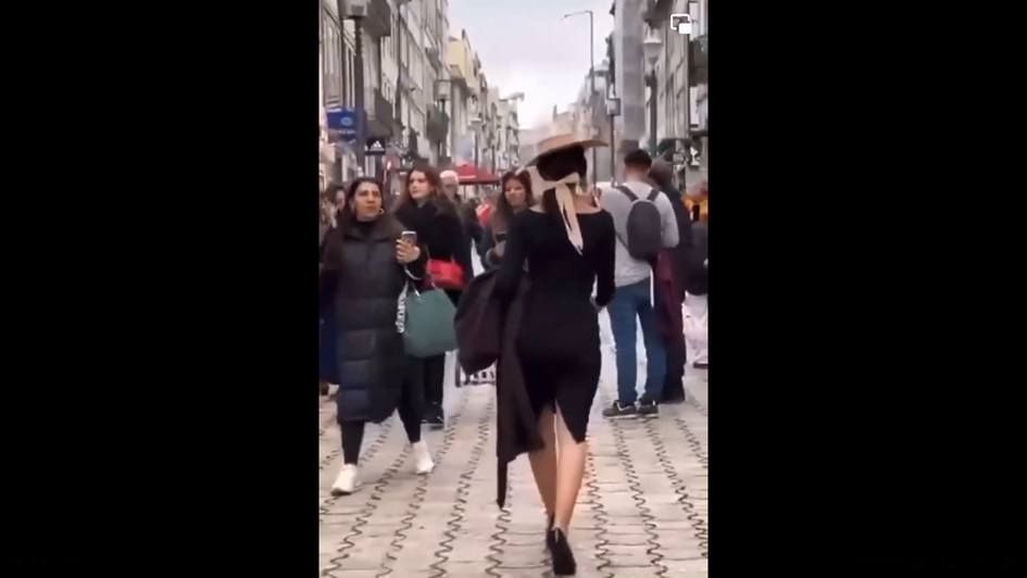 Stell dir eine Frau vor, die