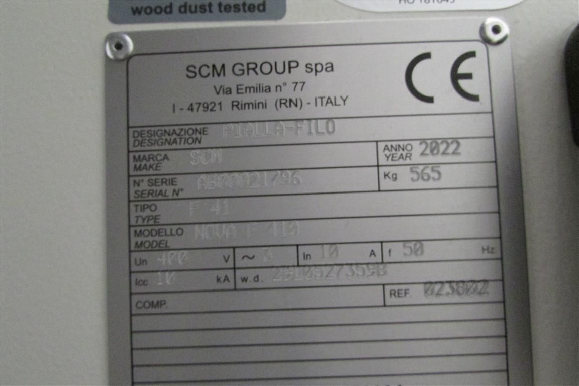 Abrichthobelmaschine SCM NOVA F 410