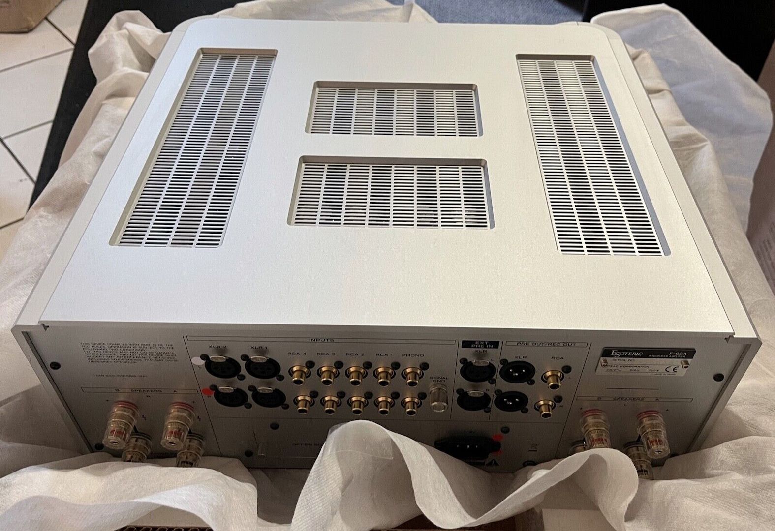 Esoteric F-03A Class A High-End Vollverstärker "Einer der Weltbesten" Vorführer