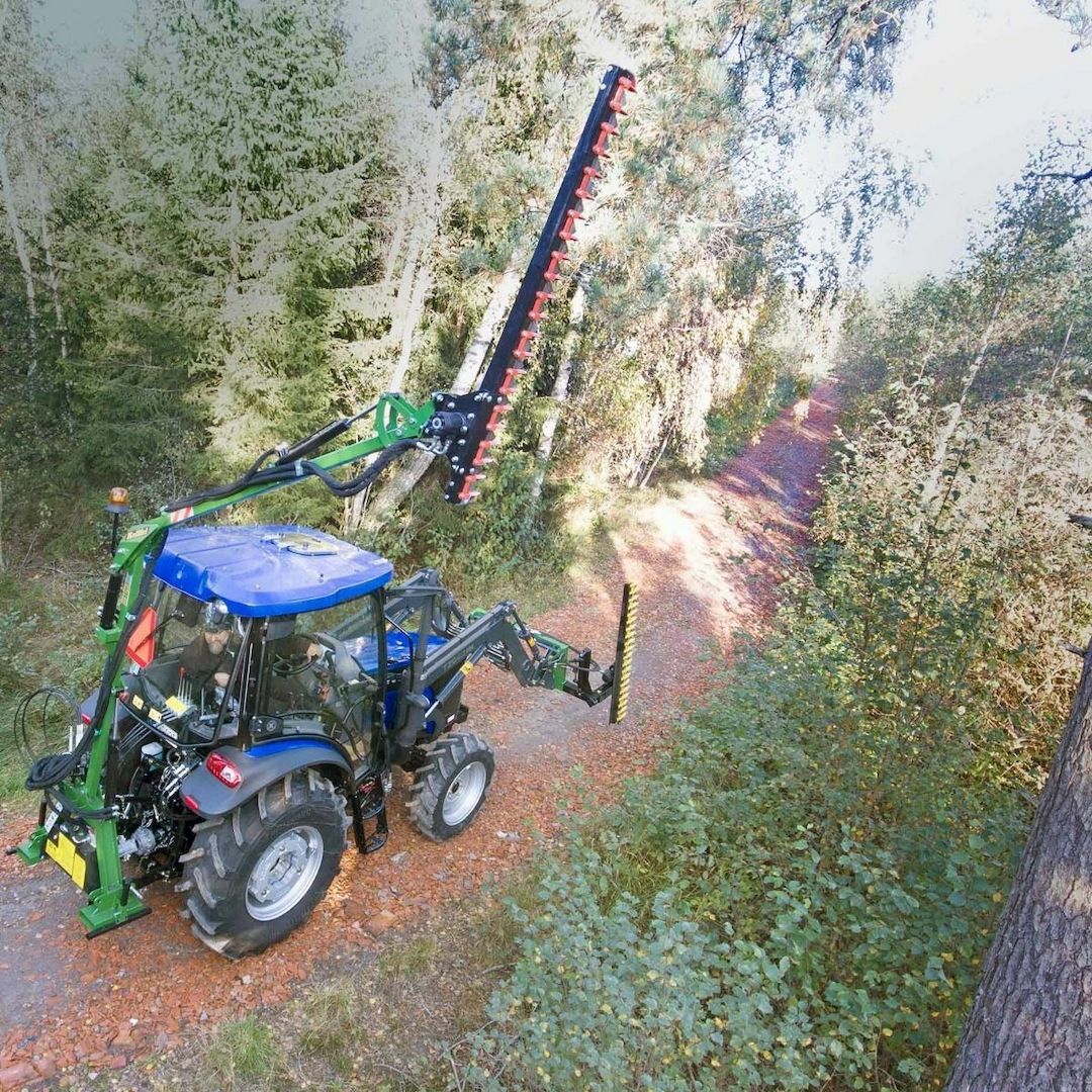 Heckenschere Schere mit Arm 160cm Schlepper Dreipunk Heckenschneider hydraulisch