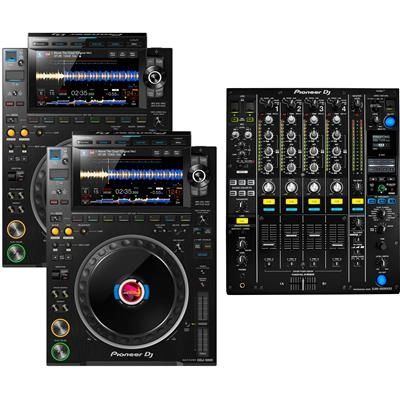 2x Pioneer CDJ 3000 / DJM 900 nexus 2 Mixer Full Complete Set