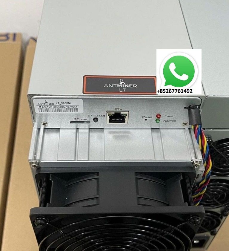 Bitmain Antminer L7 9.5Ghs + Psu ship from china whatsap+85267761492