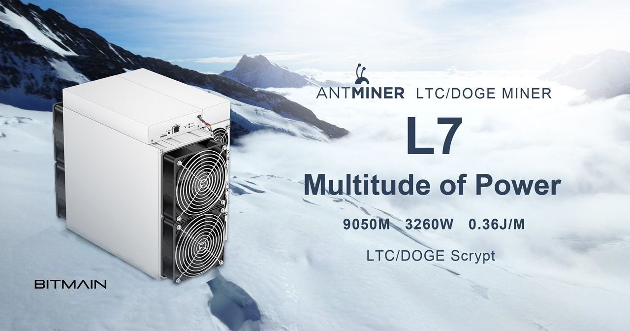 Bitmain Antminer L7 9.5Ghs + Psu ship from china whatsap+85267761492