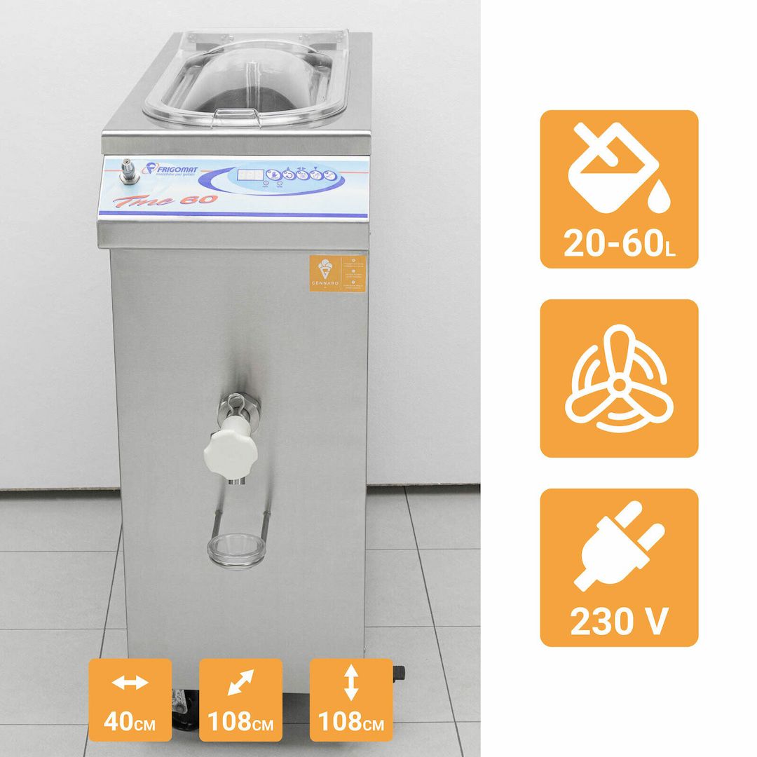 Reifewanne Frigomat TME 60 Liter Reifegerät für Reifung in Eiscafe & Eisdiele