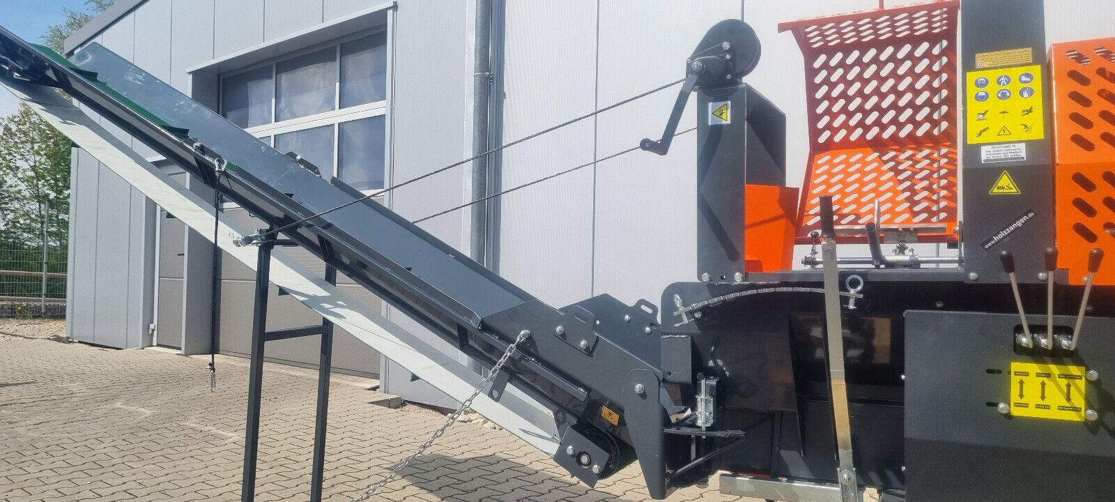 Sägespaltautomat RM7-12TEA 2 x Förderband Sägespalter Brennholzaufbereitung