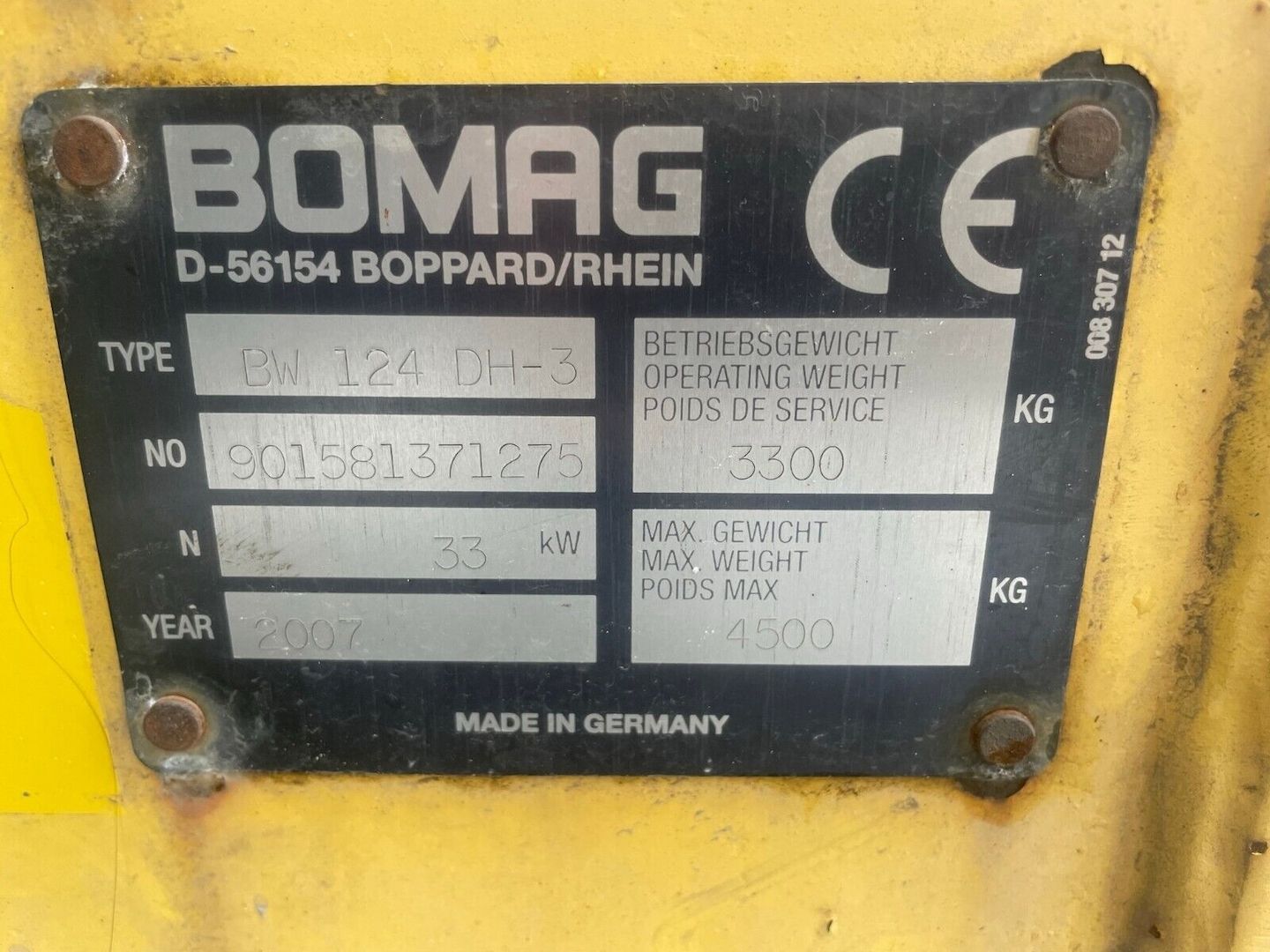 Bomag Walze - Walzenzug BW124DH-3 Bomag Walze - Walzenzug BW124DH-3