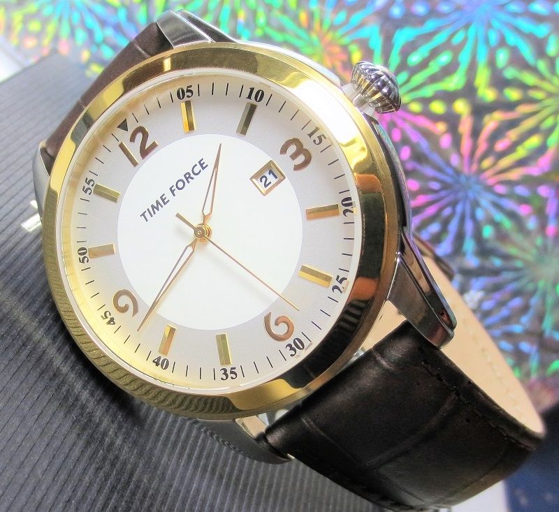 Elegante, große Herren Uhr Time Force NEU OVP.