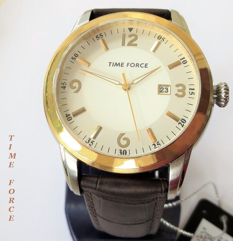 Elegante, große Herren Uhr Time Force NEU OVP.