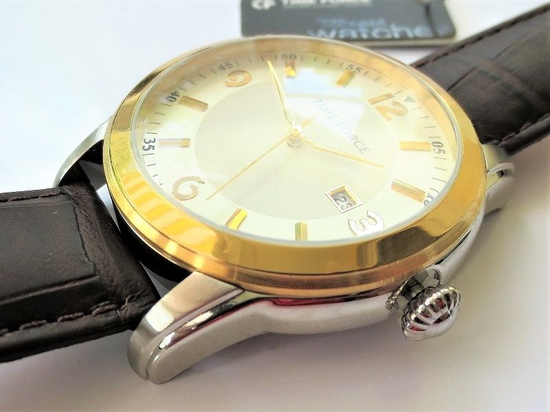 Elegante, große Herren Uhr Time Force NEU OVP.