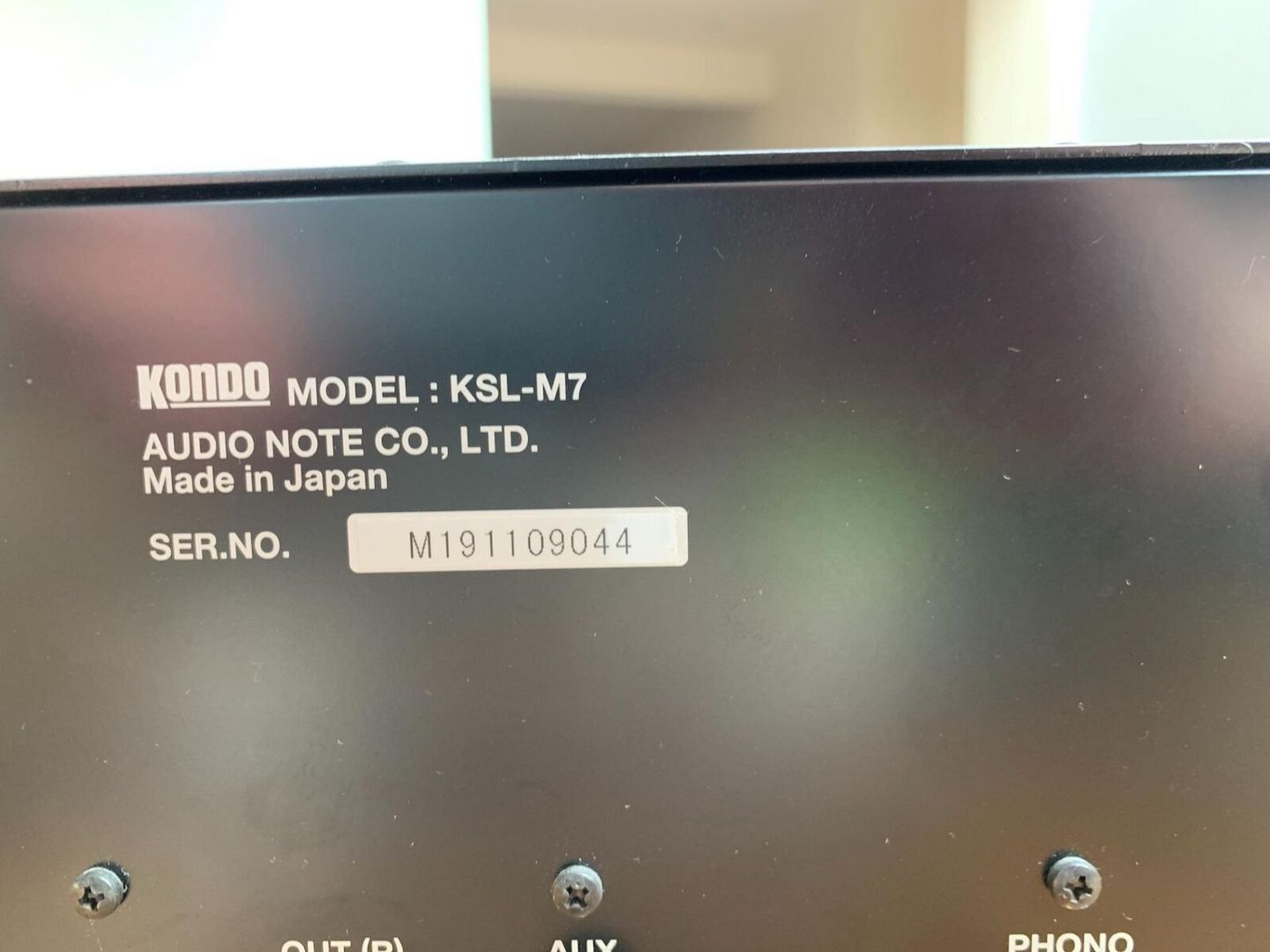 Kondo KSL-M7 Pre mit mm Phono Kondo Einbau in Japan