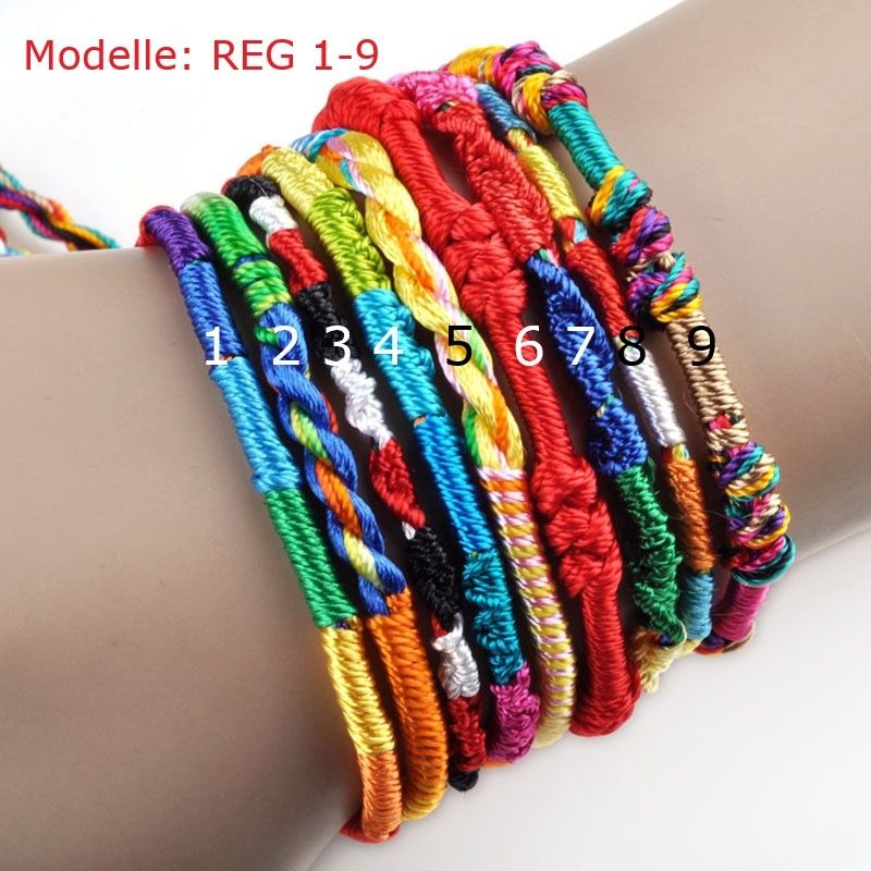 Freundschaft Armbänder in Regenbogenfarben