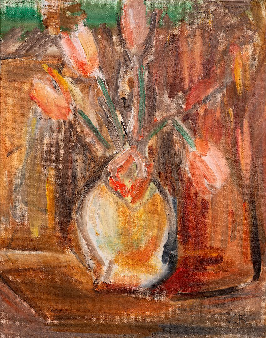 Reproduktion 40x50 Blumen II Bild Kunstwerk auf Kunstdruckpapier hochwertig