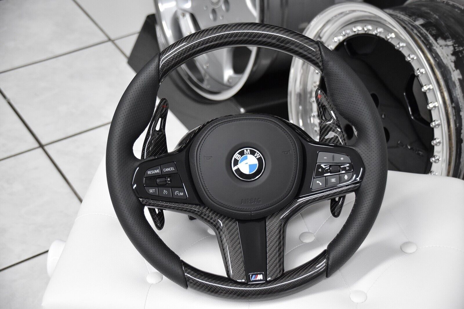 Bmw Sportlenkrad Carbon mit Paddeln M3 M4 G80 1er Bmw Sportlenkrad Carbon mit Paddeln M3 M4 G80 1er