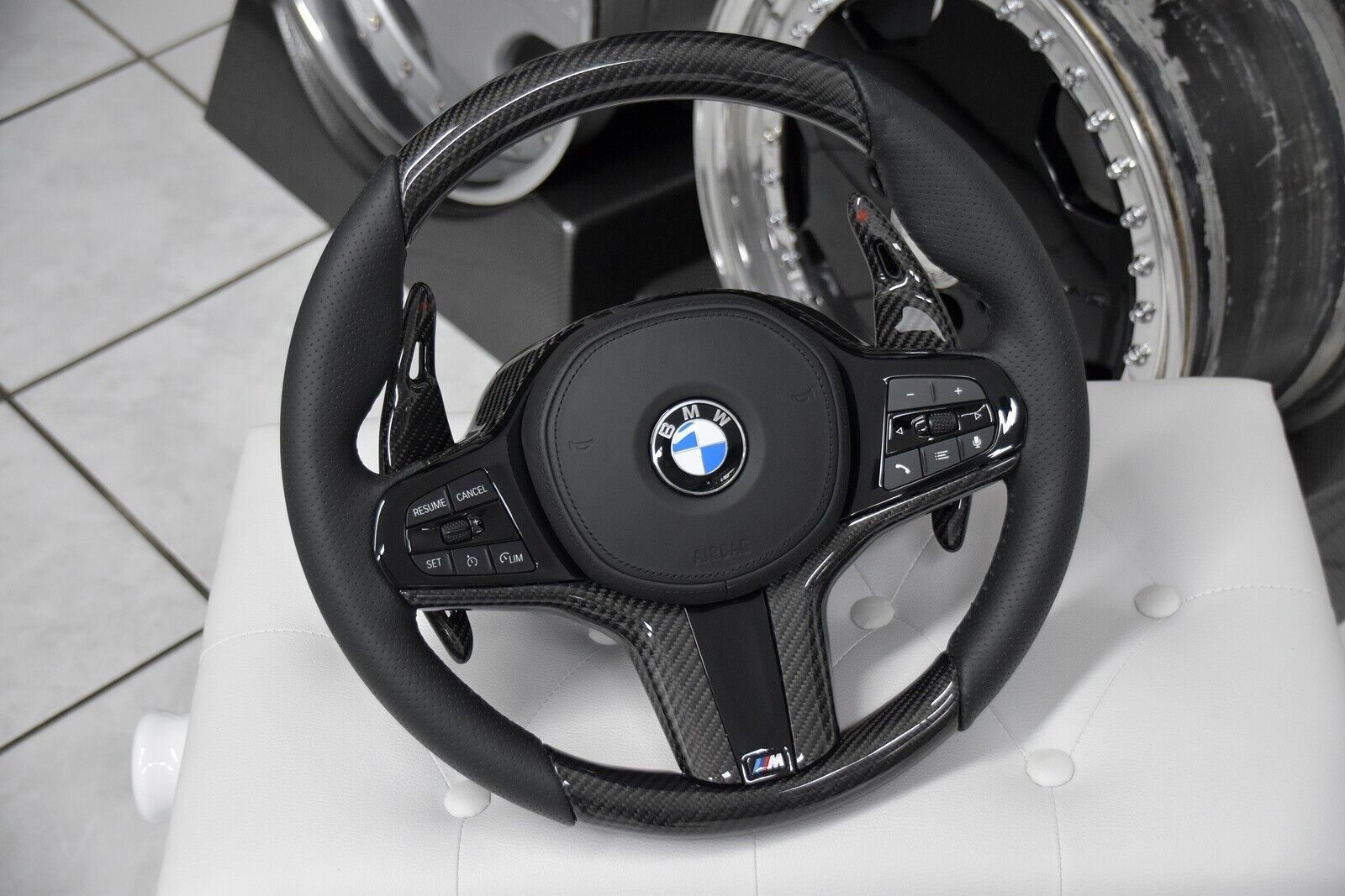 Bmw Sportlenkrad Carbon mit Paddeln M3 M4 G80 1er Bmw Sportlenkrad Carbon mit Paddeln M3 M4 G80 1er