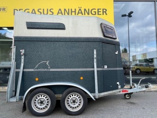Böckmann Comfort 2-Pferde Vollpoly A L U B O D E N Pferdeanhänger Sattelkammer