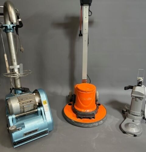 Künzle & Tasin Parkettschleifmaschinen Skorpion + RSM 150 + Numatic HFM Teller+