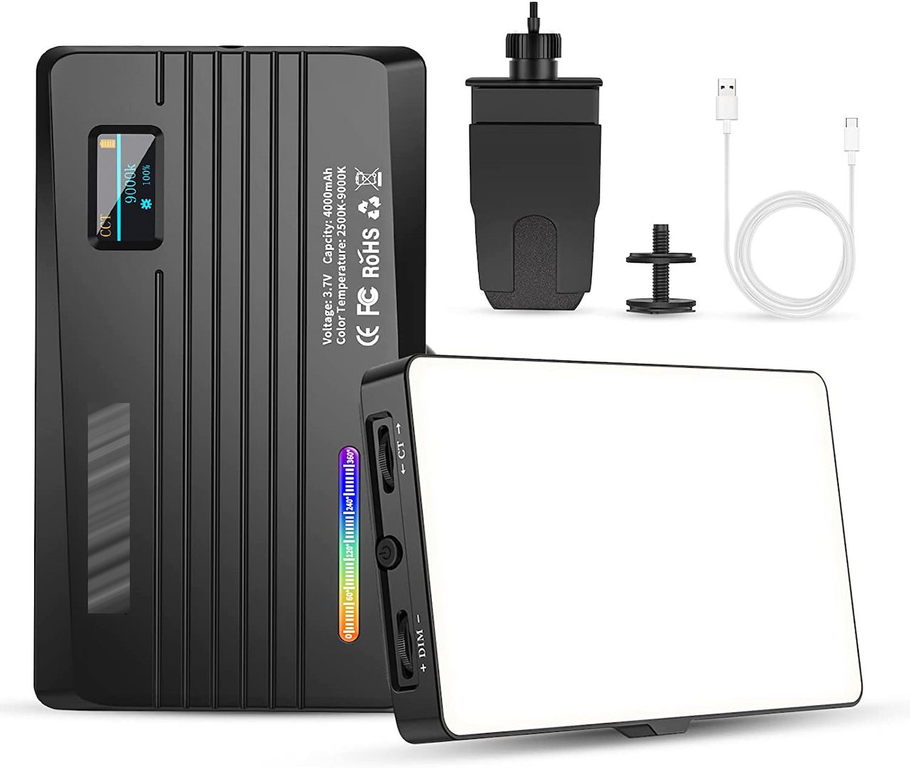 Videolicht LED RGB 4000mAh Typ-C | unbenutzt in Verpackung mit Garantie