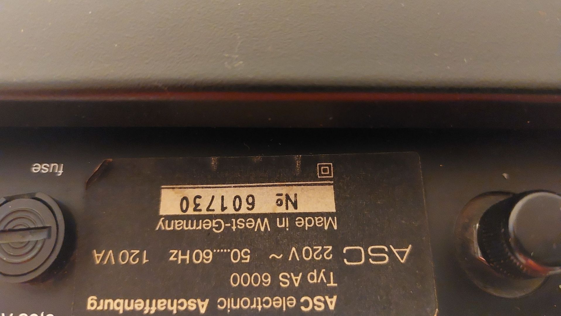 Tonbandgerät ASC 6000, Mod. 6002 S, 2 Spur