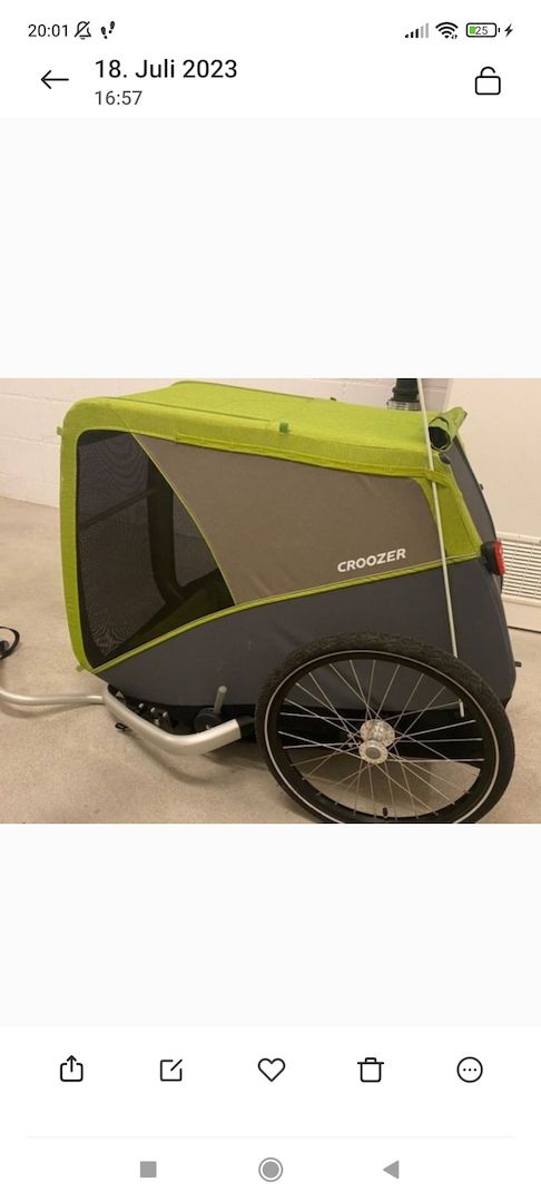 Nagelneuer hundeanhänger original verpackt