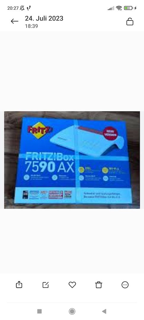 Fritzbox 7590 AX nagelneu unbenutzt