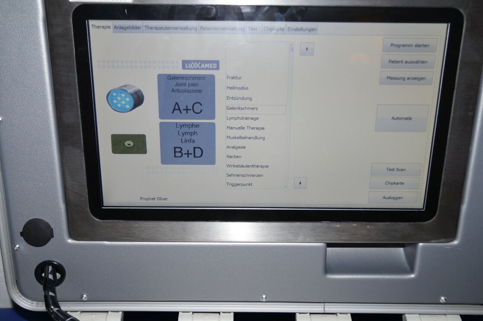 Luxxamed HD 3000 (BCR - Schmerztherapiegerät) -Elektrotherapie