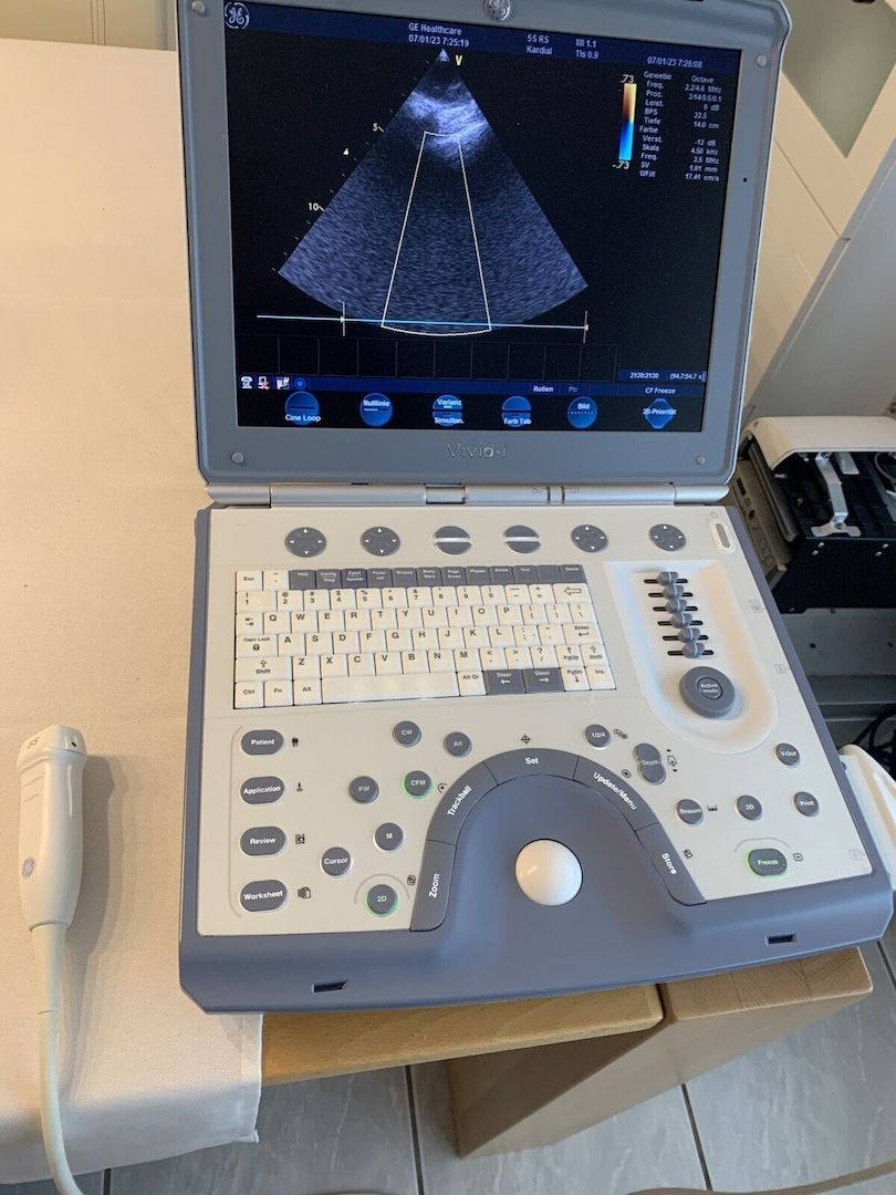 GE VIVID i Mit 5S-RS Kardiologische Sektorsonde. Neuer Akku . Netzteil