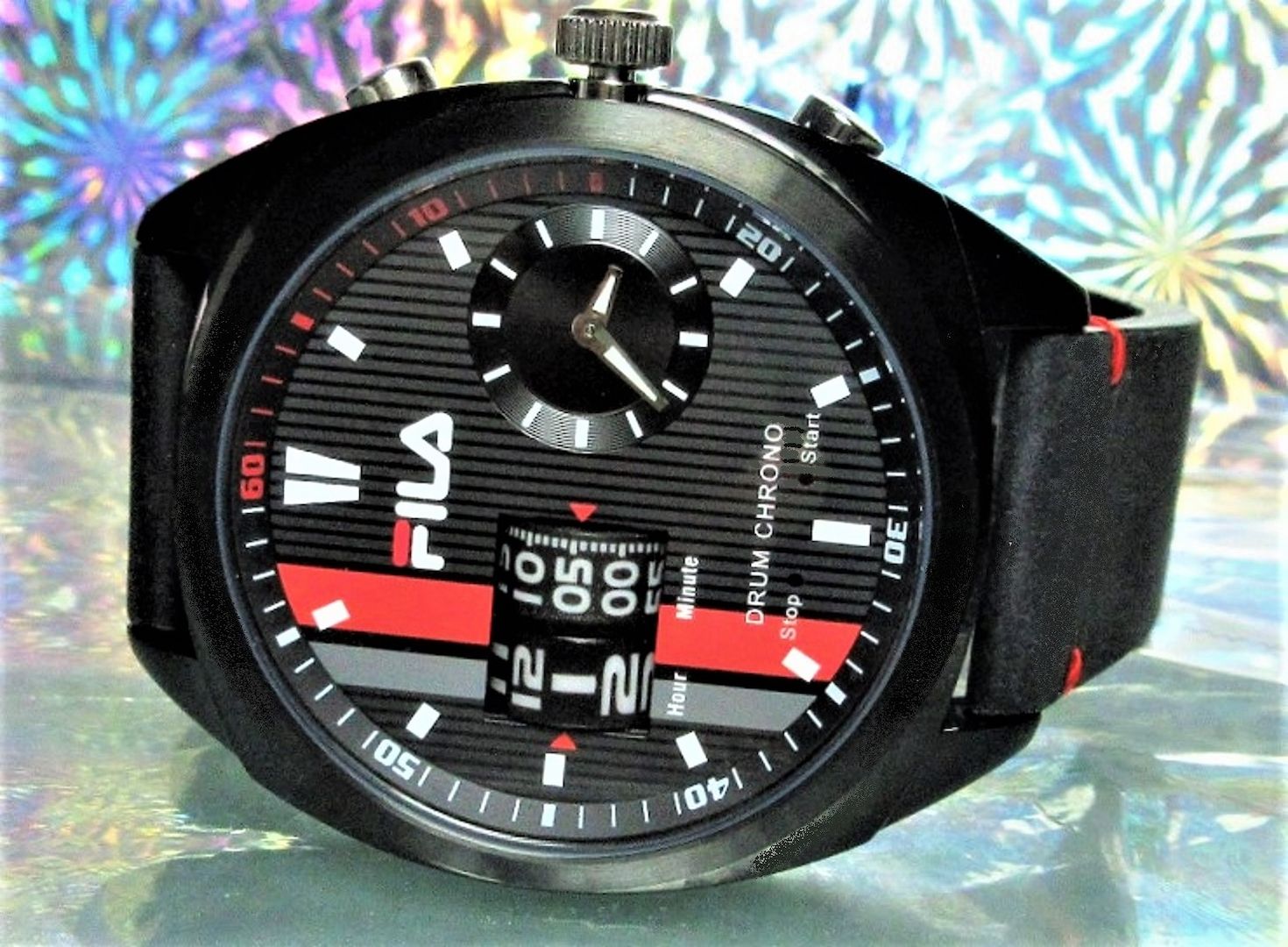 Fila Chronograph Uhr Edelstahl Herren NEU OVP.