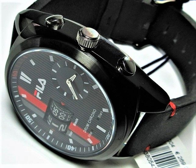 Fila Chronograph Uhr Edelstahl Herren NEU OVP.