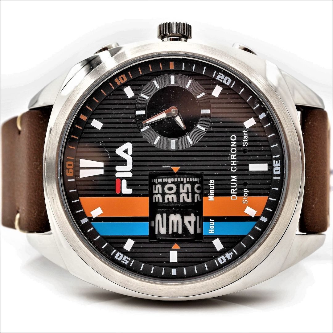 Fila Chronograph Uhr Edelstahl Herren NEU OVP.