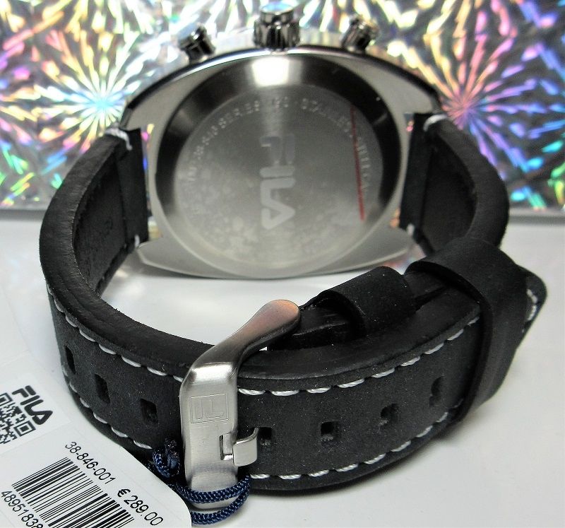 Fila Chronograph Uhr Edelstahl Herren NEU OVP.