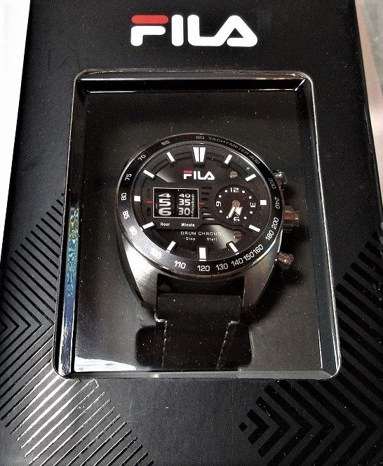 Fila Chronograph Uhr Edelstahl Herren NEU OVP.