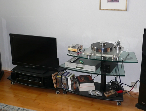 TV-Rolltisch oder Hifi-Rack – Ital. Design, Cattelan Italia