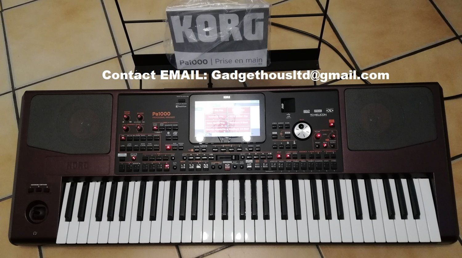Yamaha Genos 76-Key, Yamaha PSR-SX900, Korg Pa5X , Korg Pa4X, Korg PA-1000, Yamaha Montage 8