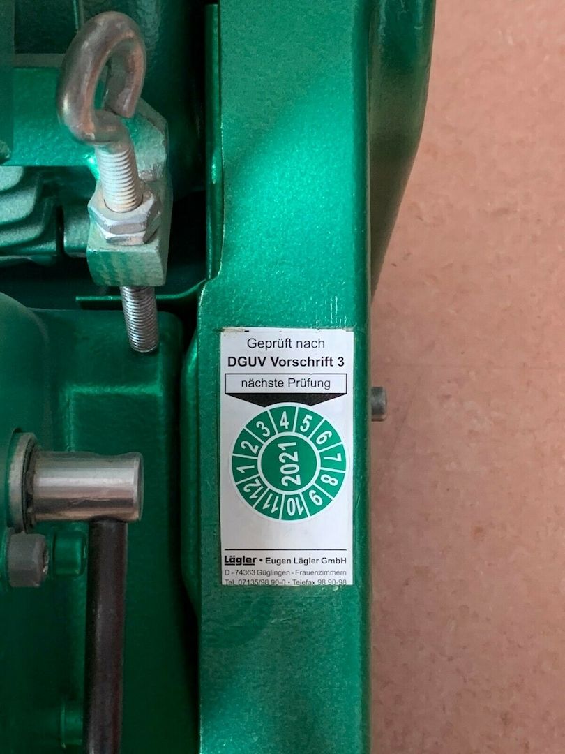 Bandschleifmaschine Lägler Hummel - Baujahr 2005