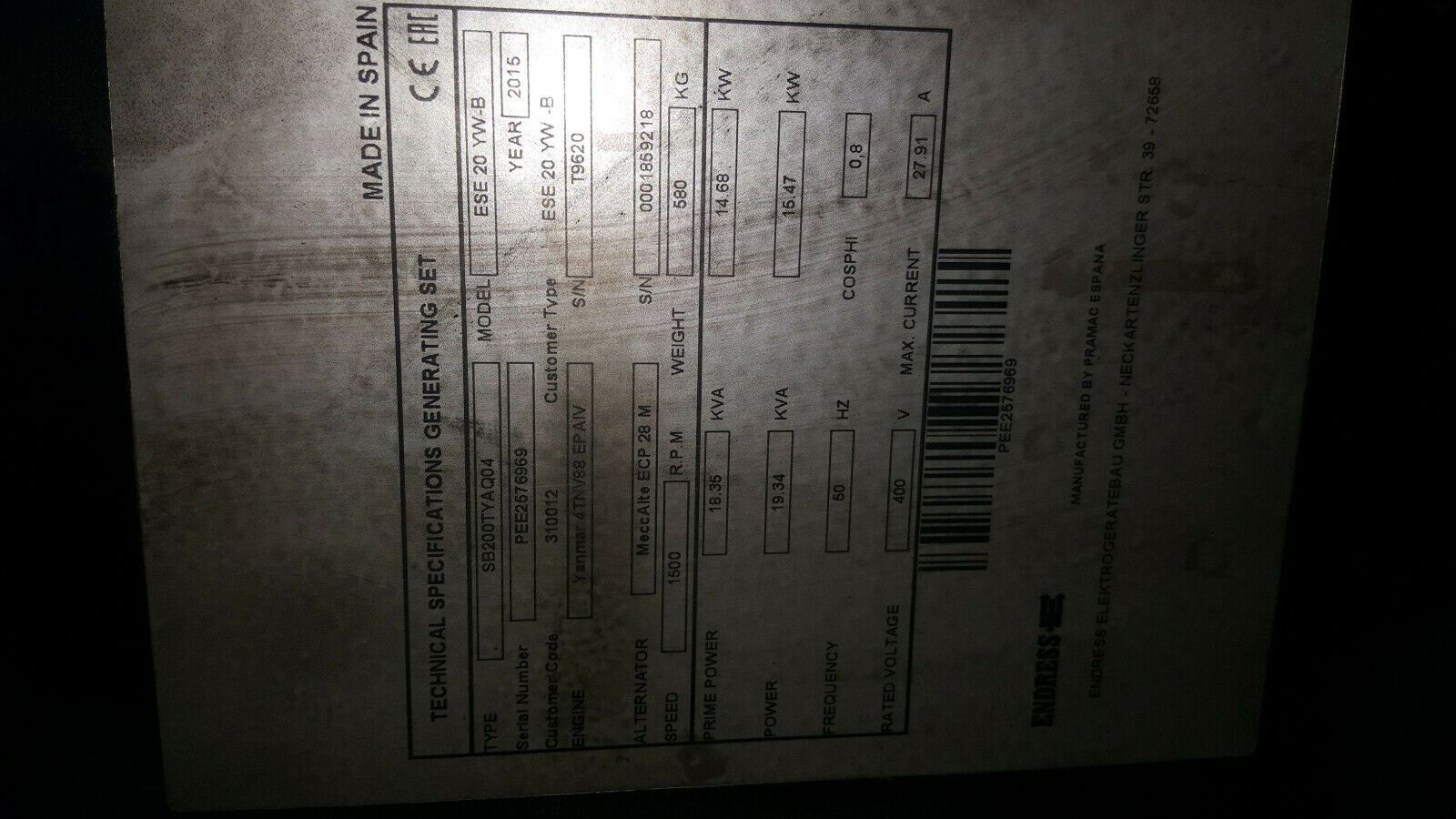 Diesel-Stromerzeuger-Notstromaggregat