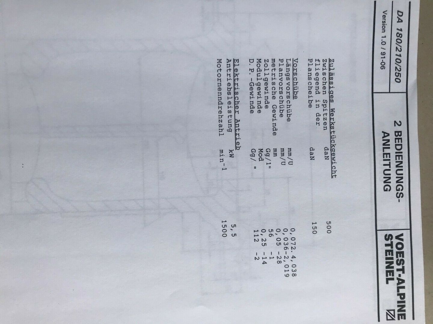 Drehmaschine Quantum D 310x910 SGE