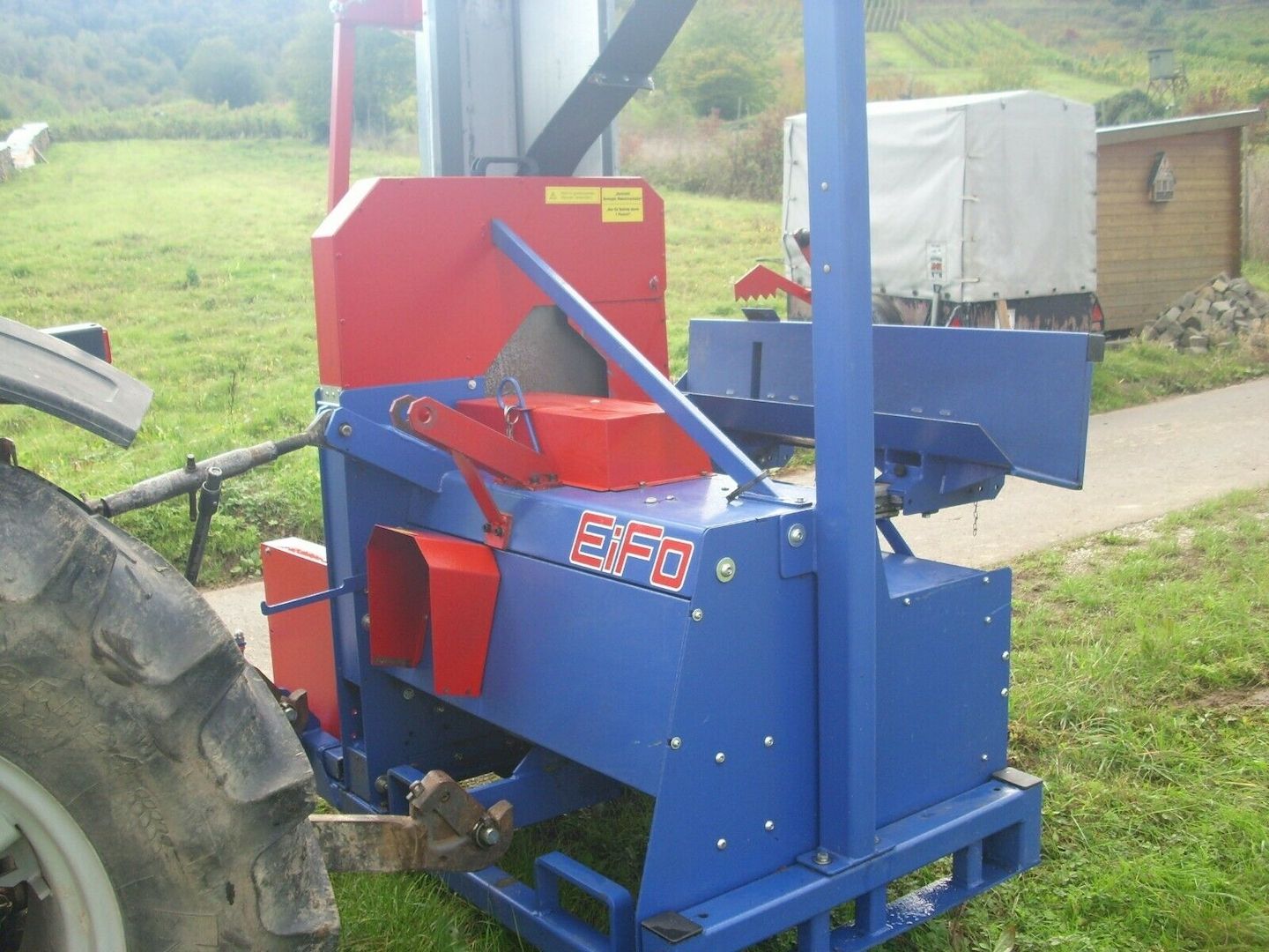 EiFo Kreissäge mit Förderband, Wippsäge, Brennholzsäge