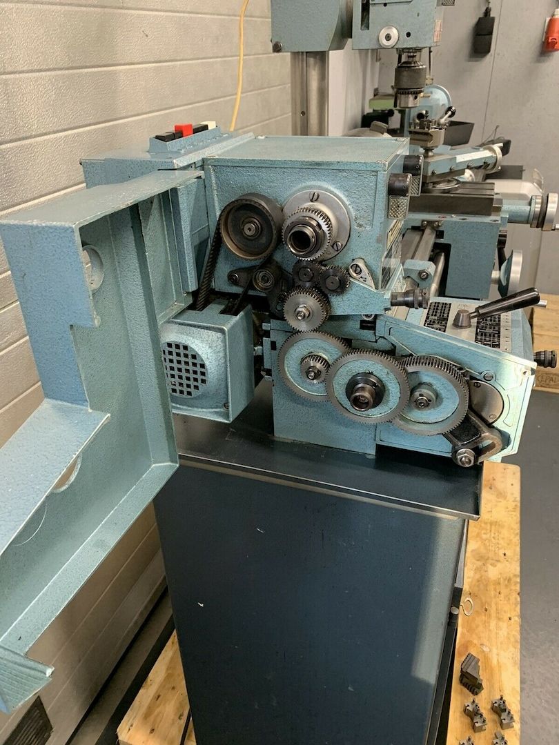 Emco Maximat V10-P + Fräsaufsatz Drehmaschine Drehbank