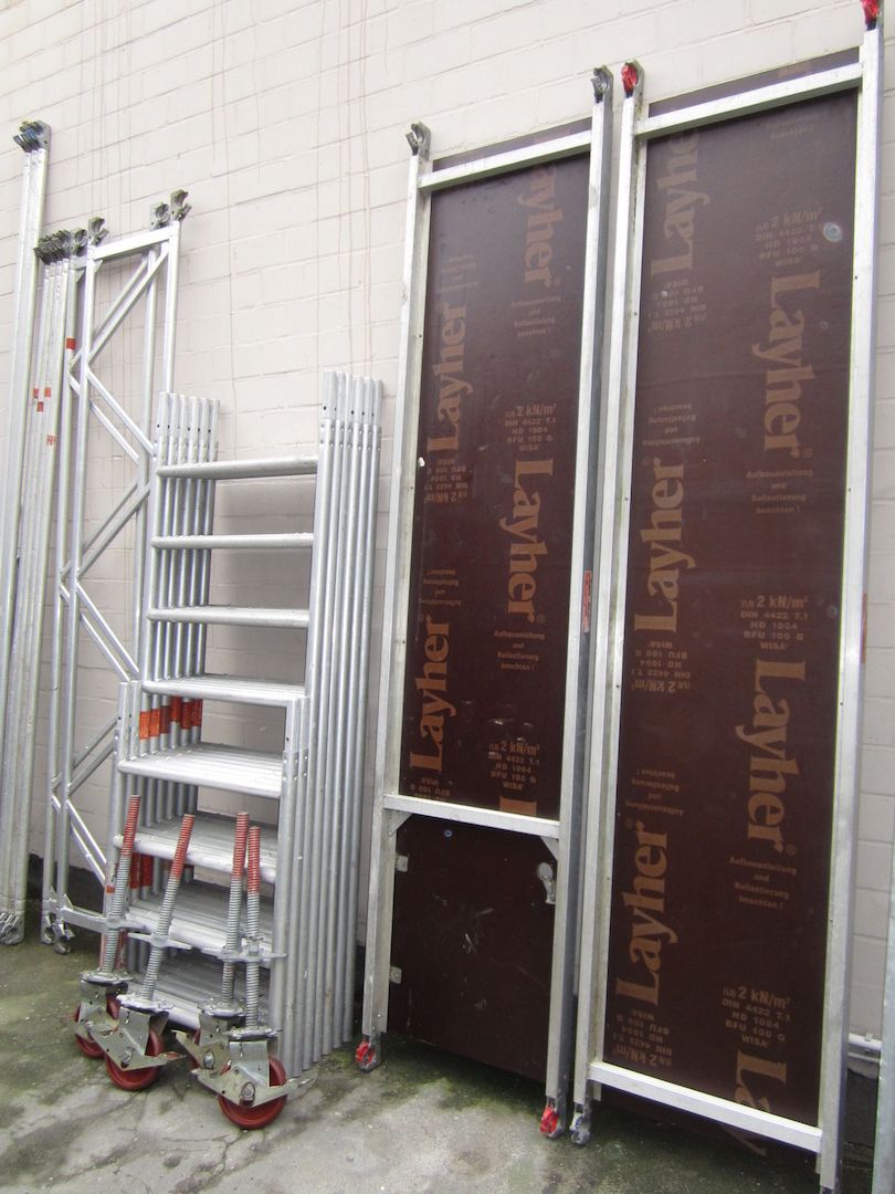 Gerüst Rollgerüst Baugerüst Layher Aluminium AH 8,5m