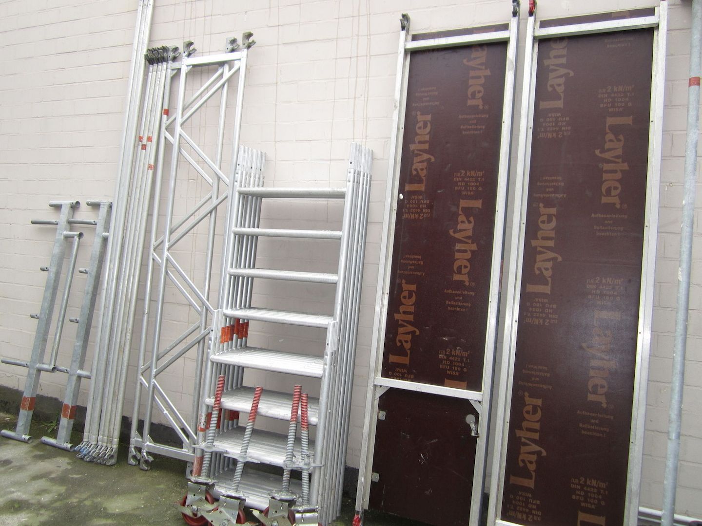 Gerüst Rollgerüst Baugerüst Layher Aluminium AH 8,5m