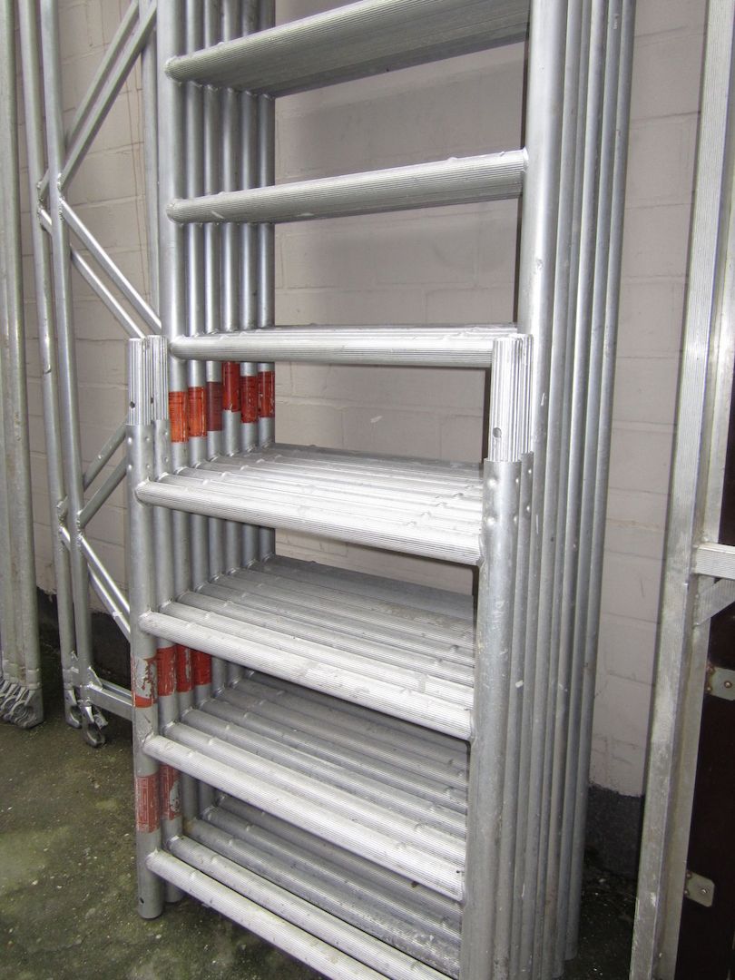 Gerüst Rollgerüst Baugerüst Layher Aluminium AH 8,5m