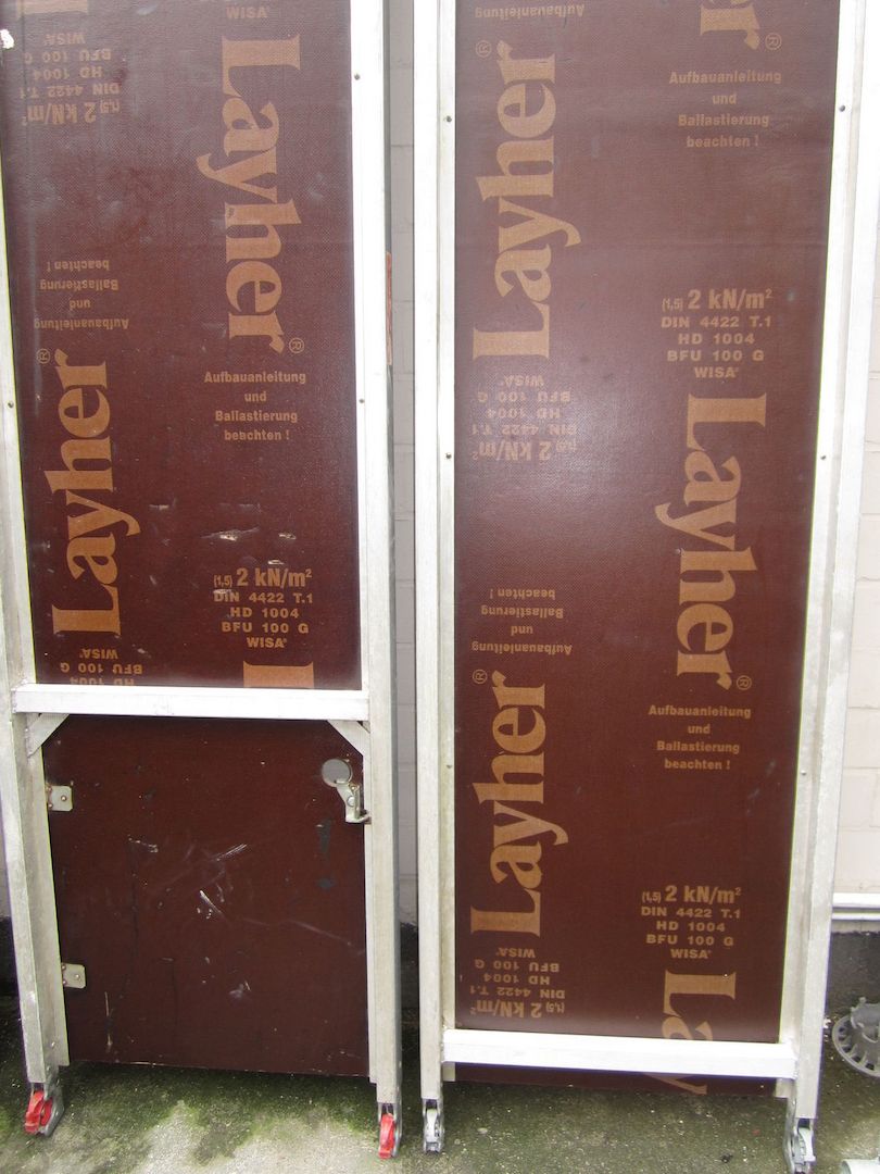 Gerüst Rollgerüst Baugerüst Layher Aluminium AH 8,5m